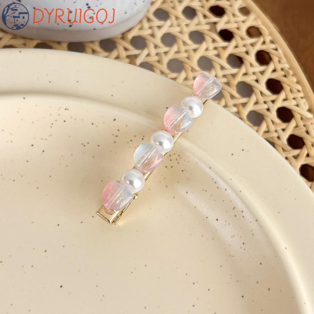 Kẹp Tóc Hình Hoa Tulip Bằng Nhựa Resin Màu Gradient Sáng Tạo Thời Trang