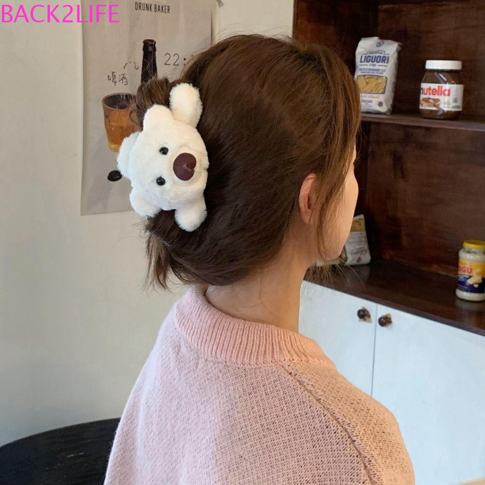 Kẹp Tóc Hình Gấu Bông Hoạt Hình Cỡ Lớn Dễ Thương Cho Nữ 2Lilife