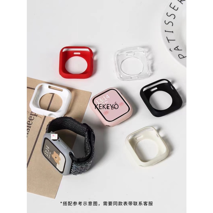 Thời Trang Ốp Bảo Vệ Bằng pc Cứng Mặt Nhám Cho apple watch ultra 2 se 8 7 6 5 4 3 ultra 2 9s 49mm 41mm 44mm 38mm 42mm 45mm