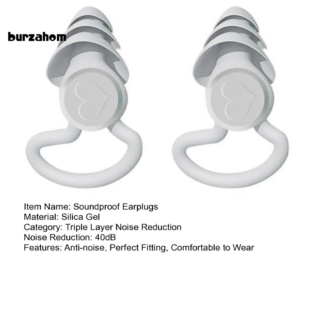 Nút Bịt Tai 3 Lớp Cách Âm Chống Nước Chống Ngáy Khi Ngủ Tại Nhà