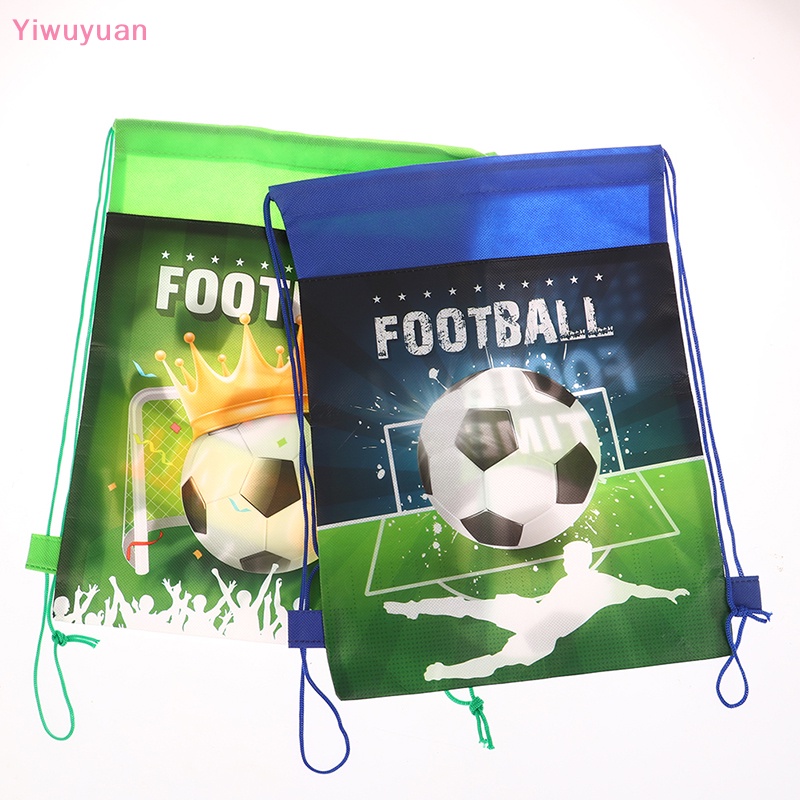 1 Ba Lô Rút Dây Hình Quả Bóng Đá Cho Bé Trai Mới