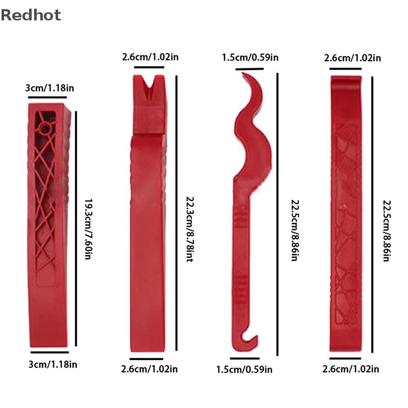 Bộ 4 Dụng Cụ Tháo Bảng Điều Khiển Radio Cho Xe Ô Tô