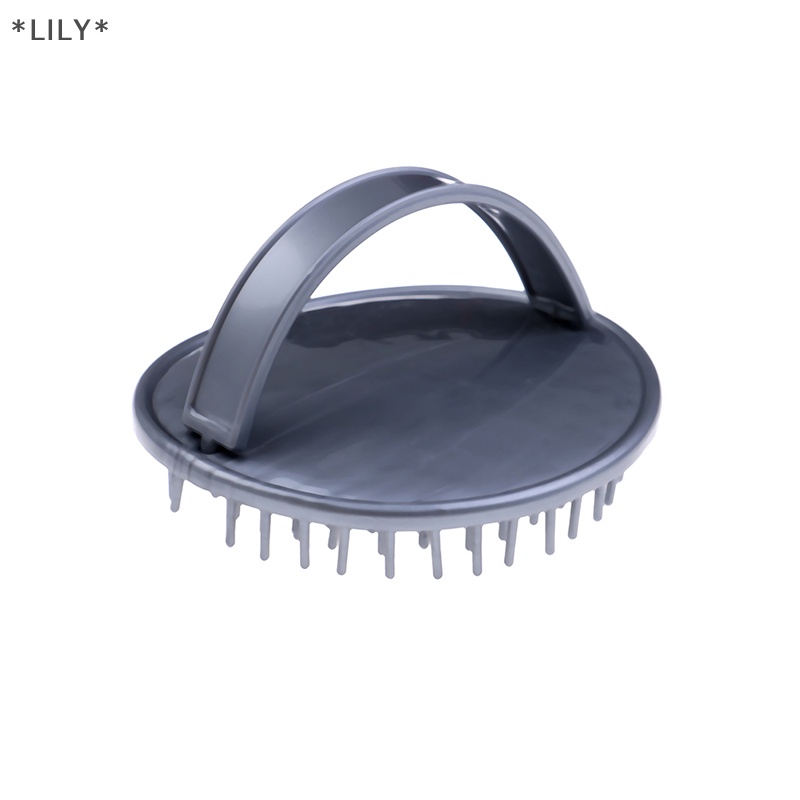 Lily tắm tóc dầu gội bàn chải chải Silicone massage da đầu chống trượt bàn chải tóc chăm sóc uuu