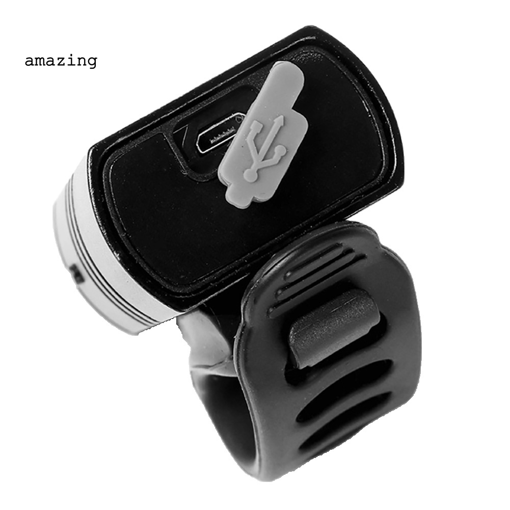 Đèn Pin 1 / 2LED An Toàn Sạc USB Cho Xe Đạp