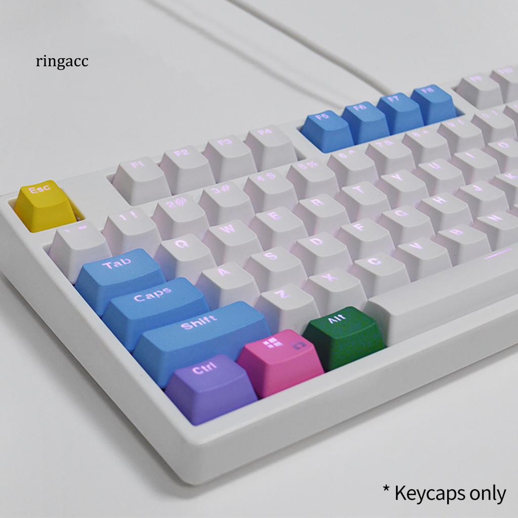 Bàn Phím OEM 104 Phím Chống Bụi Chống Mòn Thay Thế Màu Sắc Cầu Vồng Cho Văn Phòng