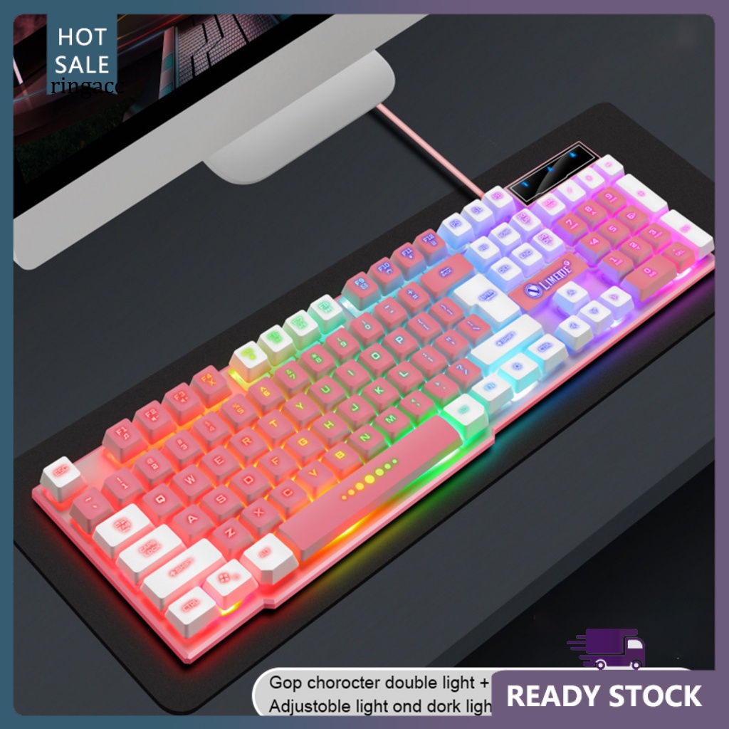 Bàn Phím Cơ RGA Chống Trượt Chống Thấm Nước Có Đèn Led Nhiều Màu Độc Đáo
