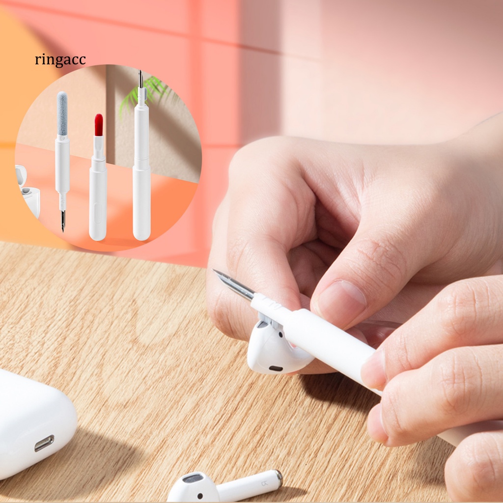 Bút Quét Bụi Bàn Phím RGA Hai Đầu Bằng Kim Loại Đa Năng Tiện Dụng Cho Điện Thoại Di Động