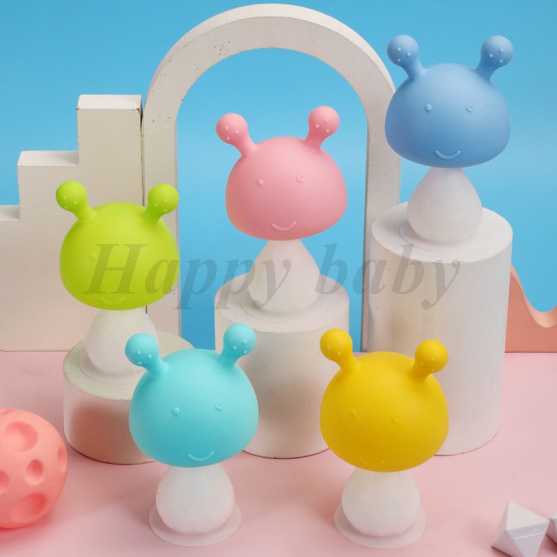 Đồ Chơi GặM NướU HìNh NấM BằNg silicone Cho Bé