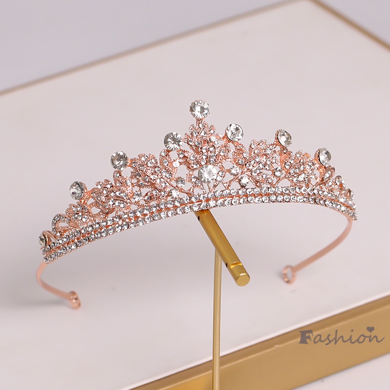 Cài Tóc Hình Vương Miện Đính Đá Sang Trọng Cho Cô Dâu