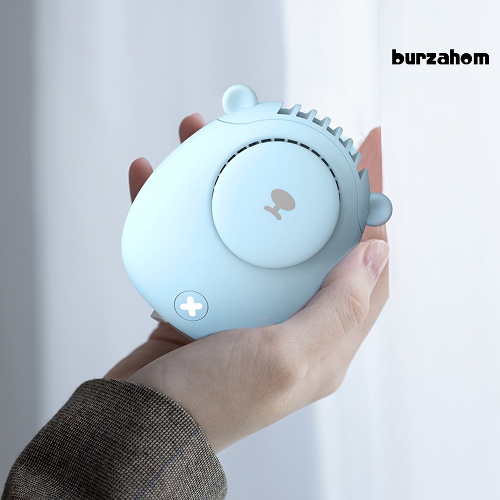 Quạt Làm Mát Đeo Cổ / Cầm Tay Hình Gấu Sạc Cổng USB Dùng Ngoài Trời Vào Mùa Hè