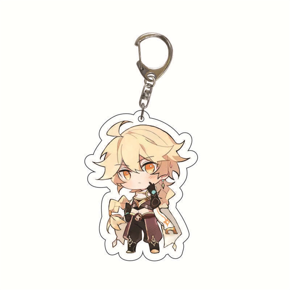 Móc Khóa Hình Nhân Vật Anime Genshin Impact Zhongli Xiao Keli Hung Dễ Thương