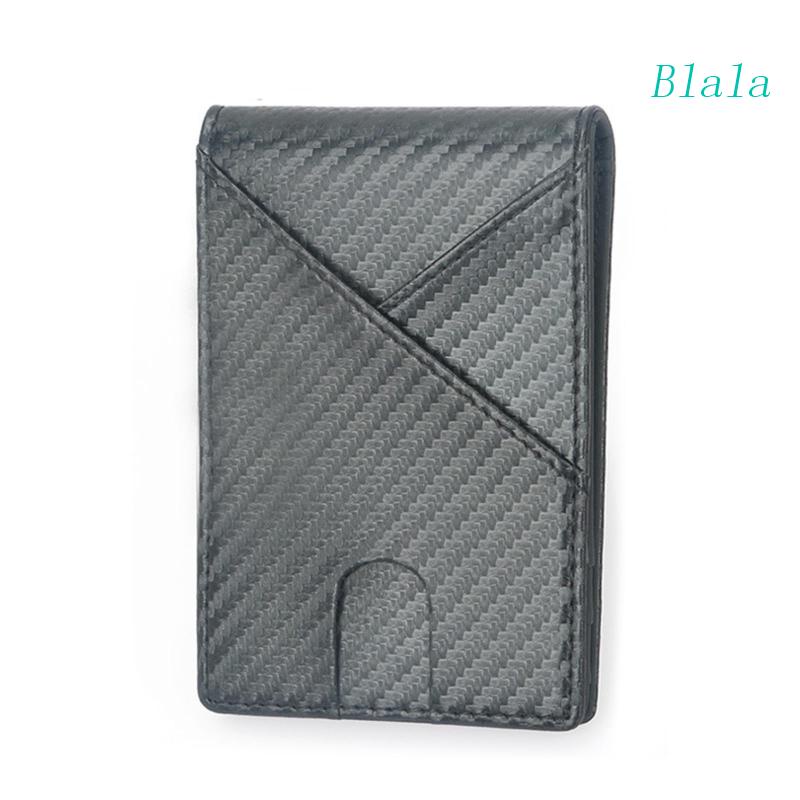 Ví Da Nam Dạng Gập Bằng Sợi Carbon Phong Cách Vintage