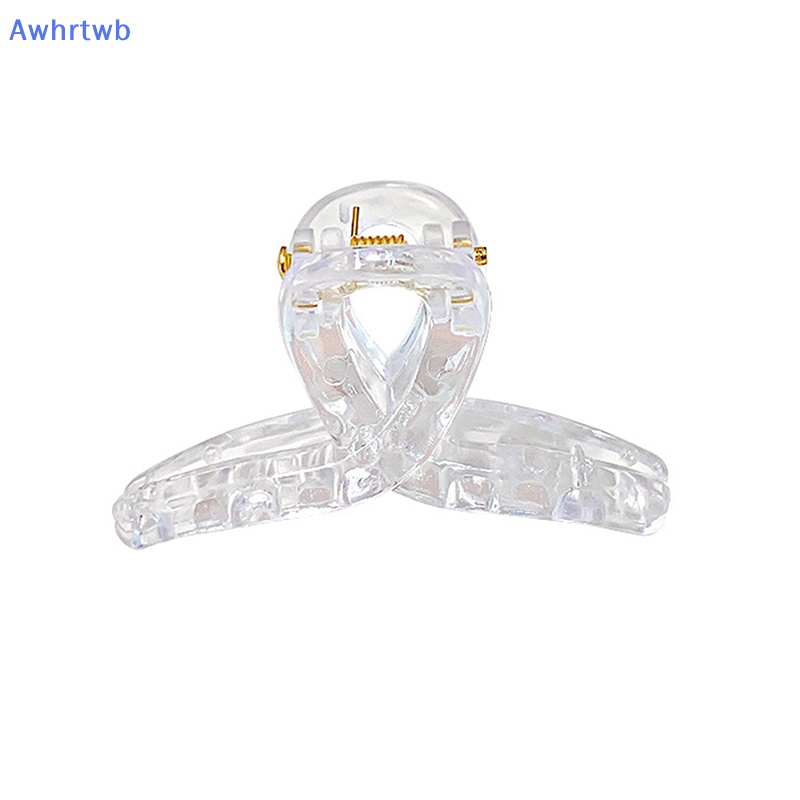 Set 10 Kẹp Tóc Càng Cua Họa Tiết Hình Học Bằng Nhựa Trong Suốt Thời Trang Cho Nữ Mới