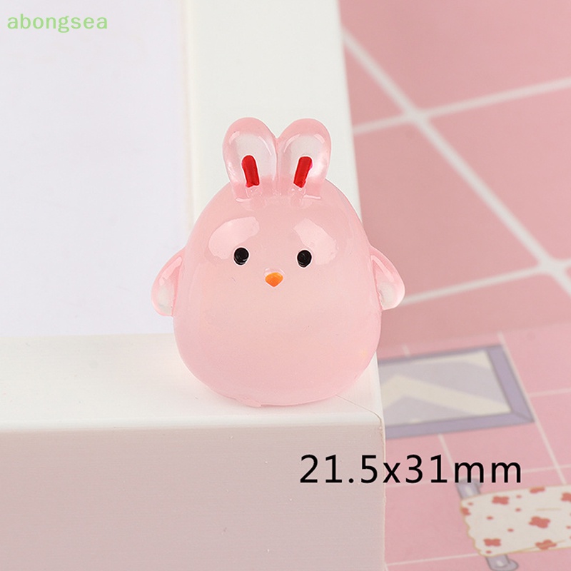 Abongsea Mô Hình Gà Con Mini Bằng Nhựa Resin Dạ Quang Trang Trí Xe Hơi
