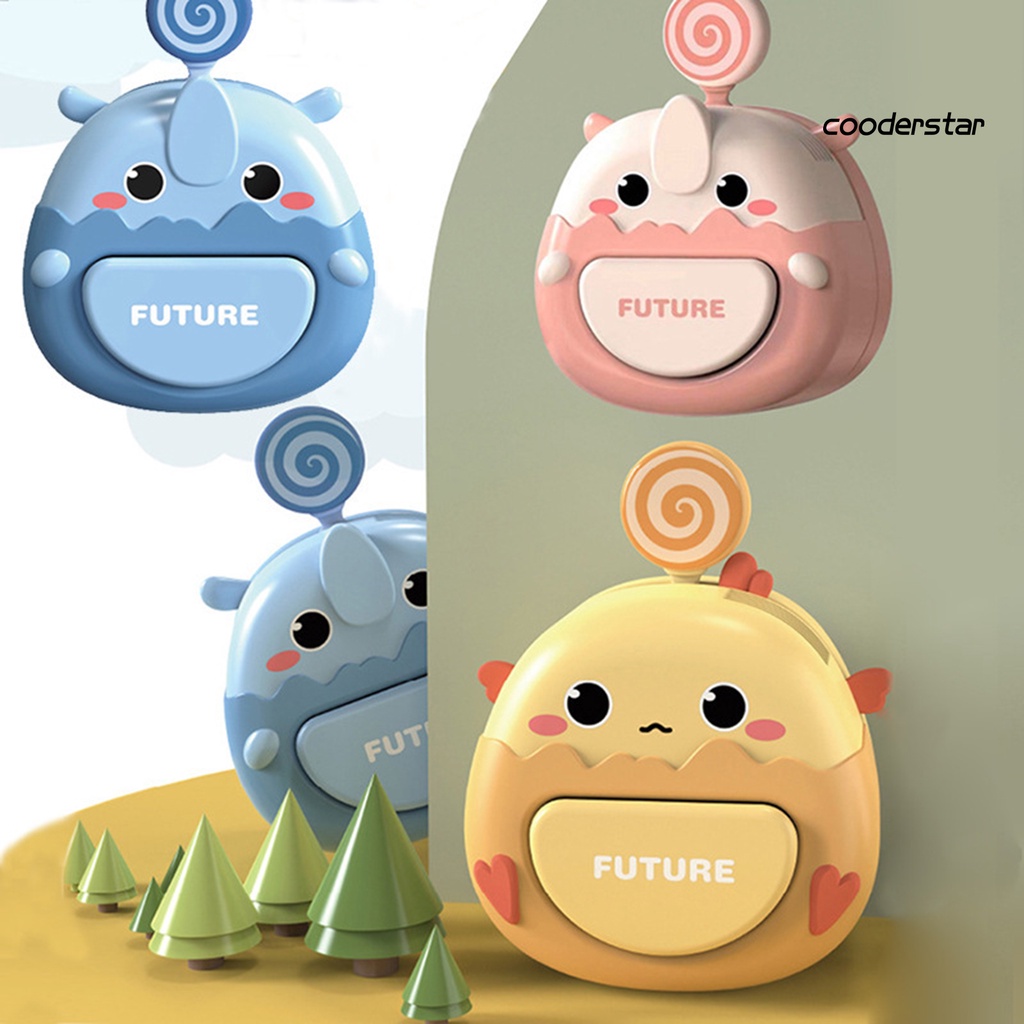 Quạt Làm Mát Mini 500mAh 3 Tốc Độ Hình Quả Trứng Hoạt Hình Không Cánh Có Thể Sạc Lại Cho Trẻ Em