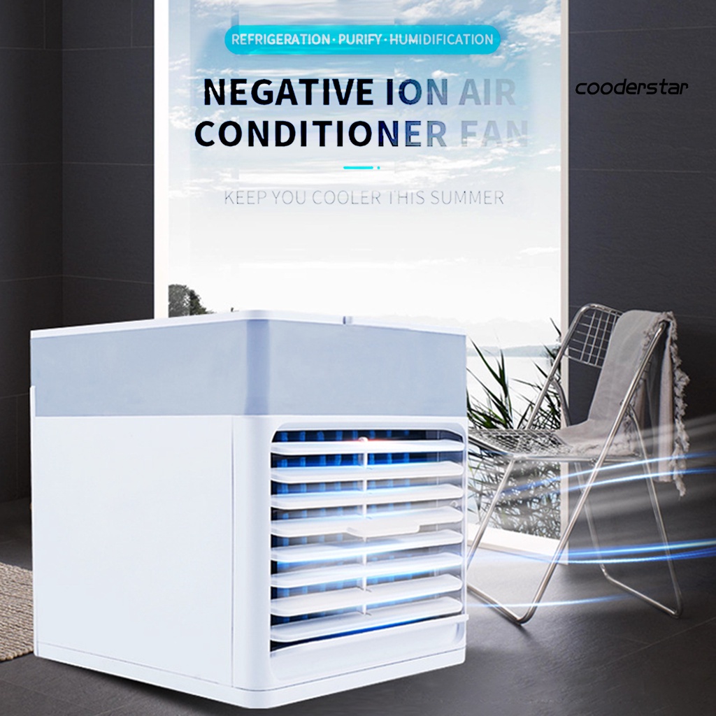 Quạt Làm Mát Phun Sương Để Bàn Ba Bánh Răng Siêu Êm Đa Năng Có Đèn Ban Đêm Nhiều Màu Sắc Cho Gia Đình