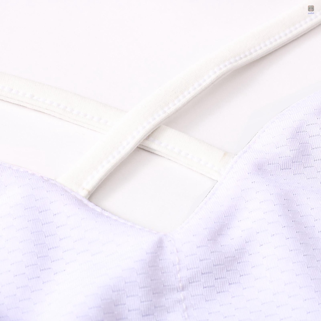 Áo Ngực Thể Thao Dây Chéo Lưng Có Mút Đệm Tháo Rời Được Tiện Lợi Dành Cho Nữ