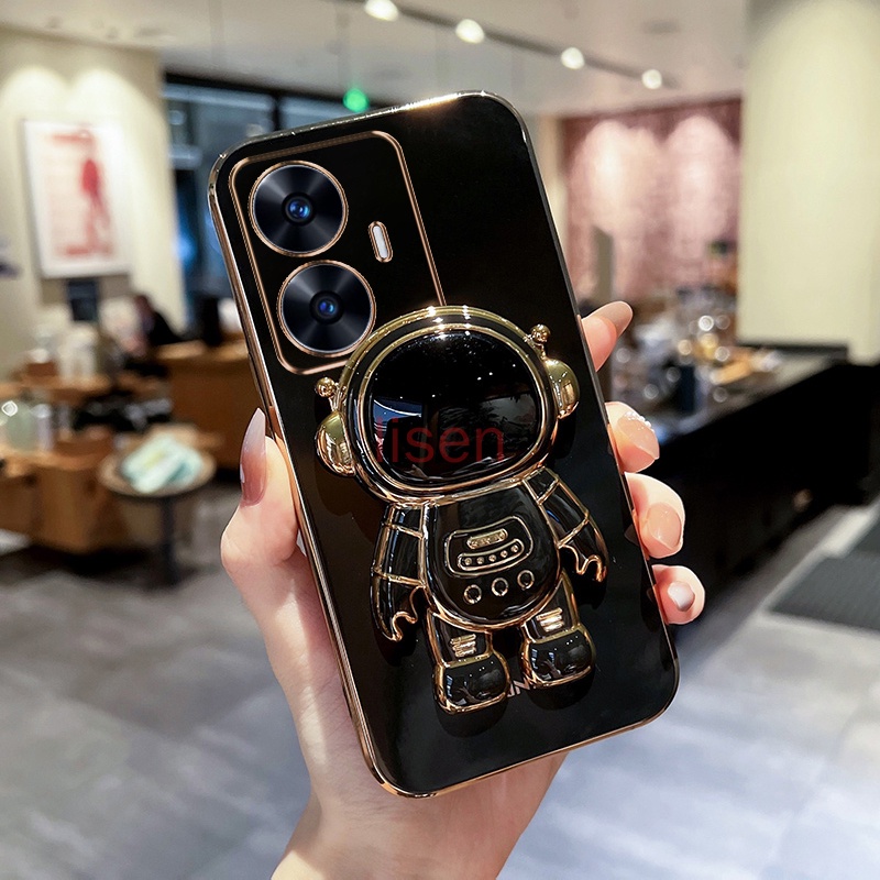 Ốp lưng Realme C55 Ốp Điện Thoại Có Giá Đỡ Hình Phi Hành Gia Cho Realme C55 / 10 / 10 Pro 5G / C33 / C35 / C30 / C30S / C21Y / C25Y / Realme 10 Pro Plus 5G YHY