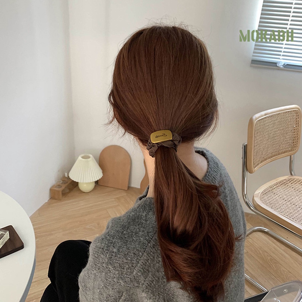 Dây Cột Tóc Đuôi Ngựa Họa Tiết Bông Hoa Thiết Kế Tối Giản Tinh Tế Dùng Hàng Ngày