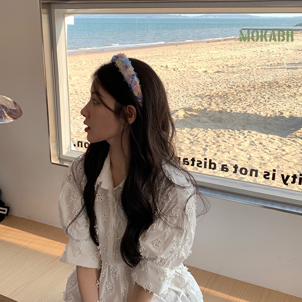 Băng Đô Hoa Nhiều Màu Sắc Ngọt Ngào Cho Nữ