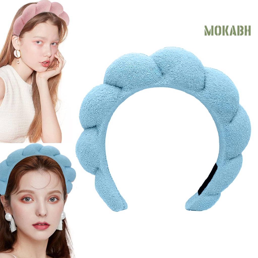 Băng Đô Cài Tóc Bằng Xốp Chống Trượt Màu Sắc Đơn Giản Phong Cách Hàn Quốc