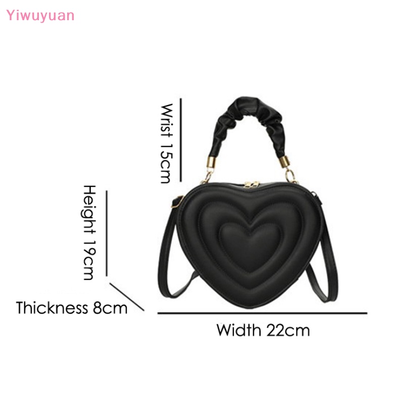 Túi Xách Da PU Hình Trái Tim Thời Trang Cho Nữ Mới