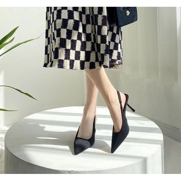 Sandal Cao Gót Mũi Nhọn Thiết Kế Mới Thời Trang 2023 Dành Cho Nữ