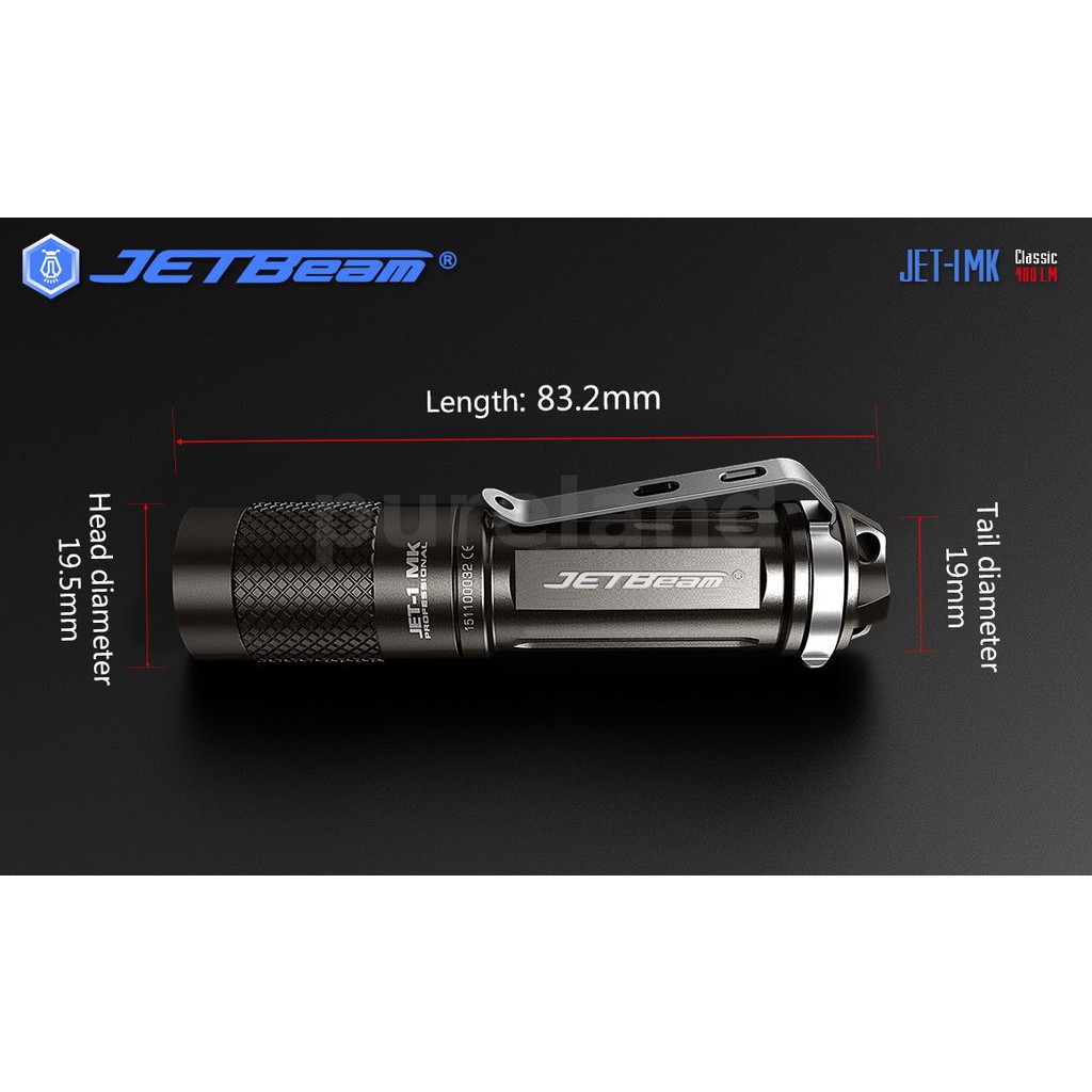 Đèn Pin JET-Beam JET-I MK XP-G2 480LM AA 14500 EDC LED Siêu Sáng