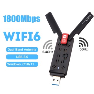 USB WIFI 6, Card mạng không dây WIFI 6 5400 kèm Drive AX5400 5Ghz USB3.0 Gigabit WIFI thu sóng