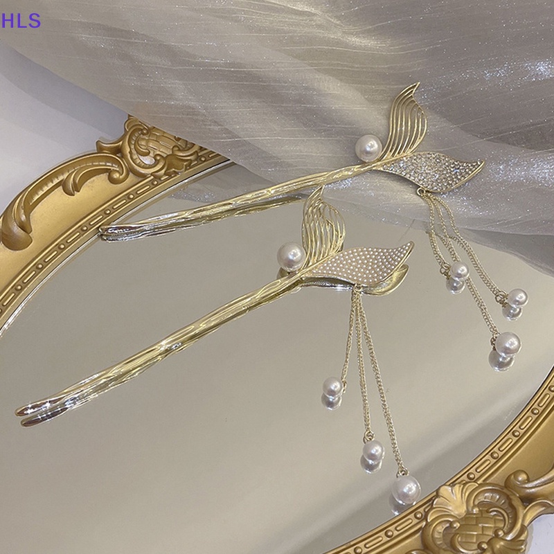 Trâm Cài Tóc Đính Đá Phối Tua Rua Phong Cách Trung Hoa Cổ Điển