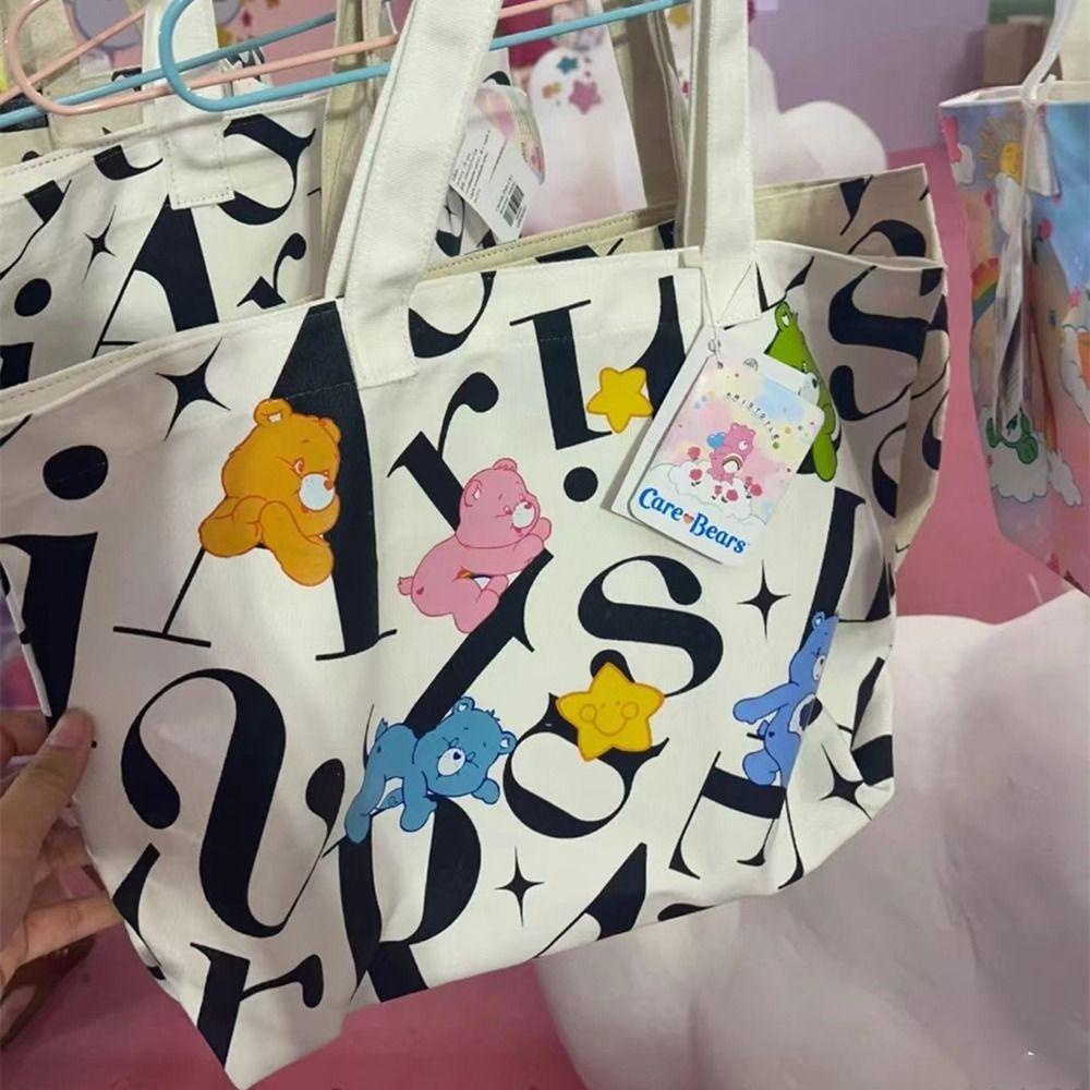 Túi Xách In Họa Tiết Gấu Hoạt Hình Thân Thiện Với Môi Trường Dành Cho Nữ timetunnel