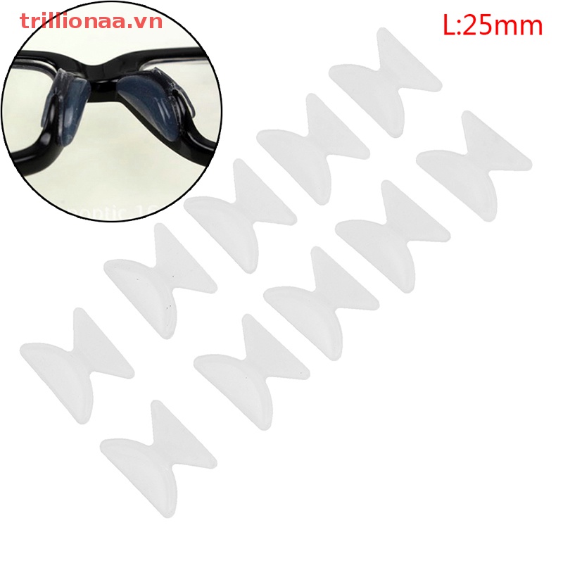 Set 5 Cặp Đệm Mũi Silicon Chống Trượt Cho Mắt Kính
