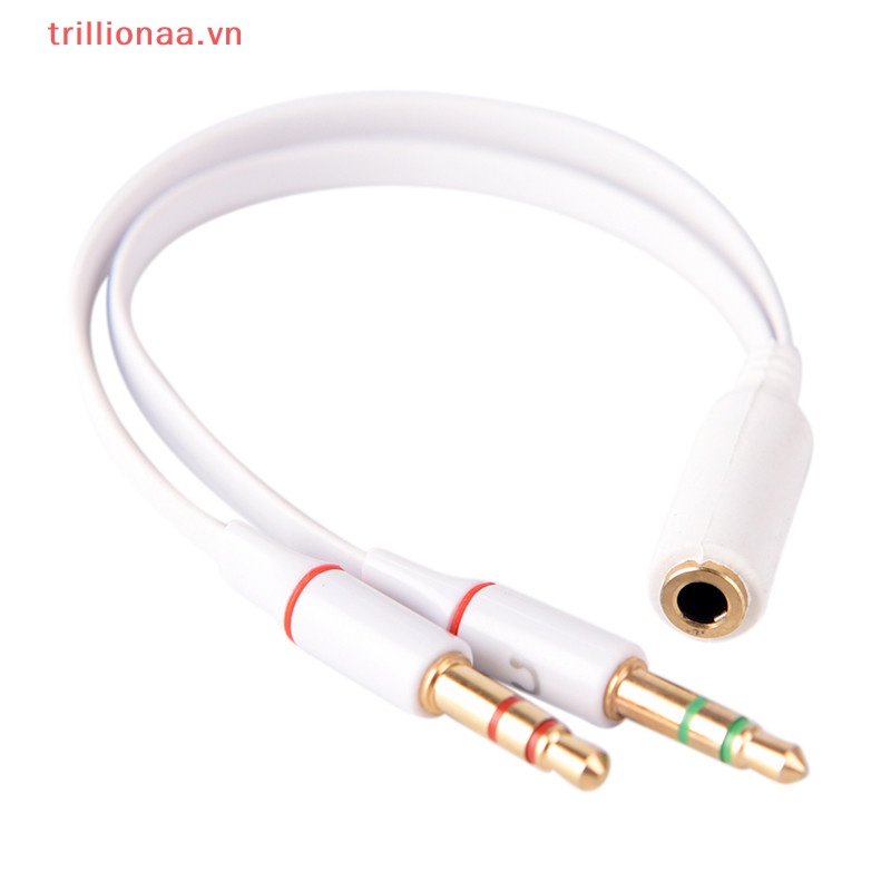 Cáp Âm Thanh Chia HìNh Chữ Y Chia 2 ĐầU CắM 3.5mm Chuyên DụNg Cho Tai Nghe PC