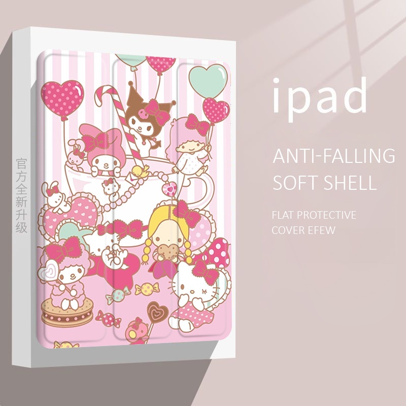 Hoạt Hình Ốp Máy Tính Bảng Hình Sanrio Cho iPad gen 5 6 gen 7 8 9 gen10 mini 4 5 6 air 1 2 3 4 5 iPad pro11 2021 2022
