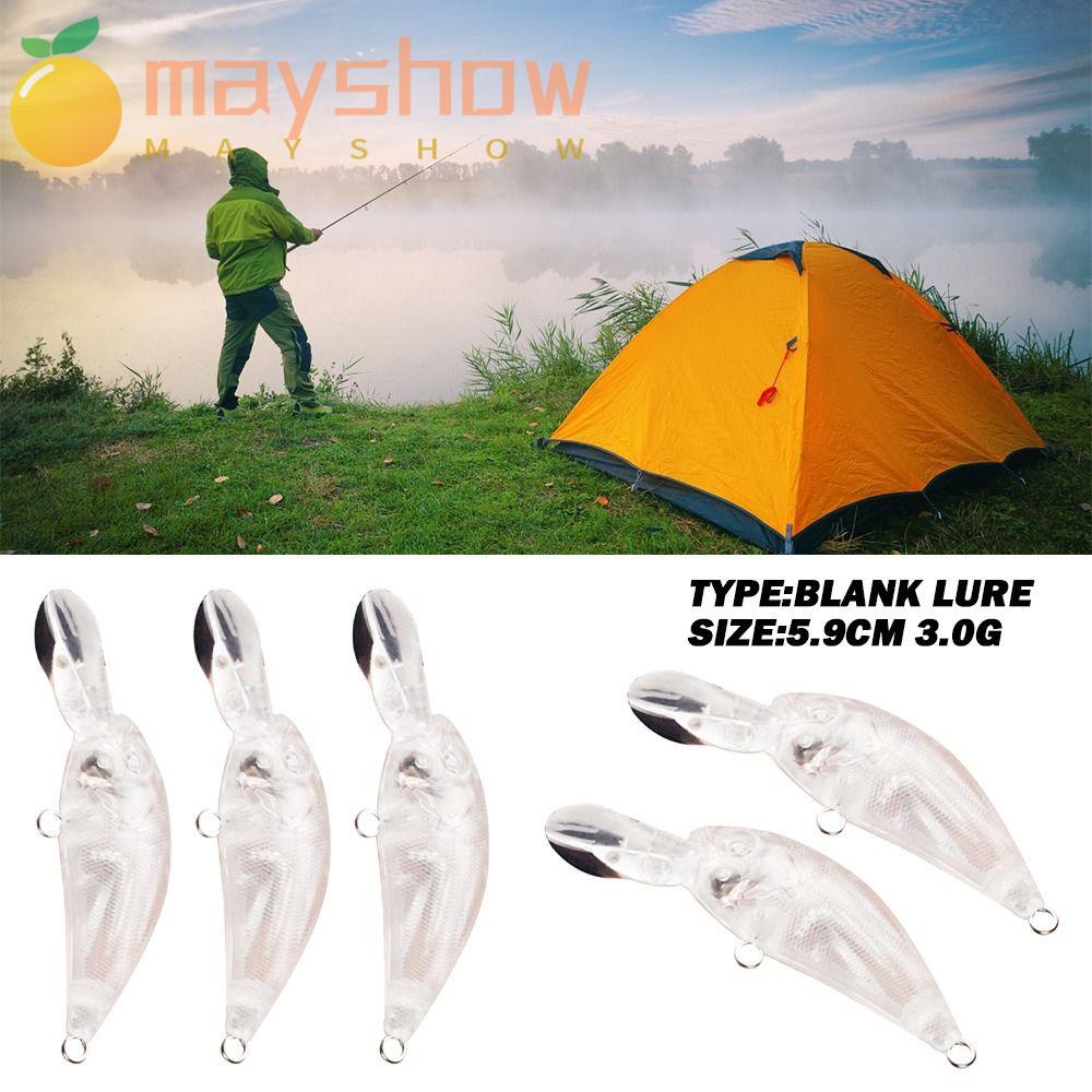 Set 10 Mồi Giả Nhử Cá Trong Suốt Thiết Kế Nhỏ Gọn Tiện Dụng