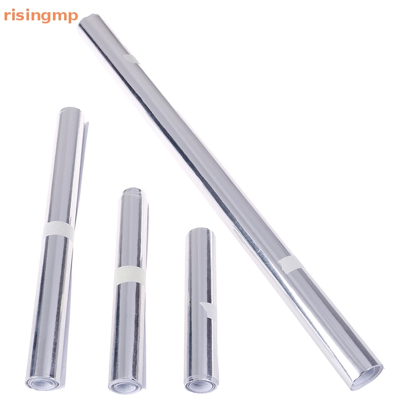 [risingmp] Đề Can vinyl Mạ chrome Bạc Bóng Tráng Gương Có Thể Kéo Dài Cho Xe Hơi