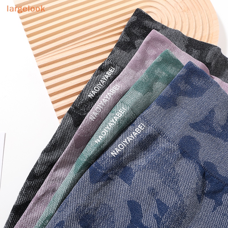 [Biglook] Quần Short Legging Ngắn Tập Yoga / Thể Thao Lưng Cao Không Đường May Họa Tiết Rằn Ri Cho Nữ Mới