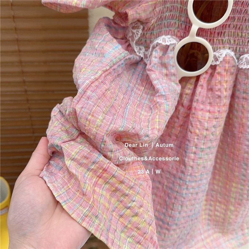 Đầm Công Chúa Mùa Hè 2023 Tay Phồng Phong Cách Thời Trang Mới Cho Bé Gái