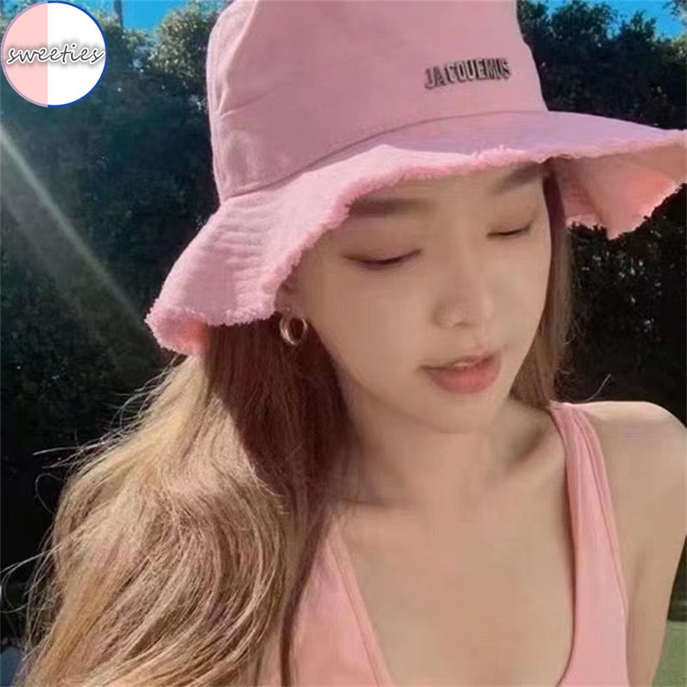 Mũ Bucket Chống Nắng Ngoài Trời In Chữ Bằng Vải Canvas Thời Trang Mùa Hè Cho Nữ