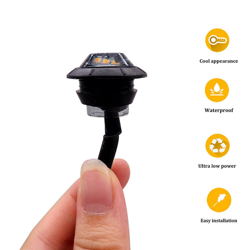 Bộ 10 Đèn LED 12V Màu Tím Chống Thấm Nước Và Bền Cho Xe Tải