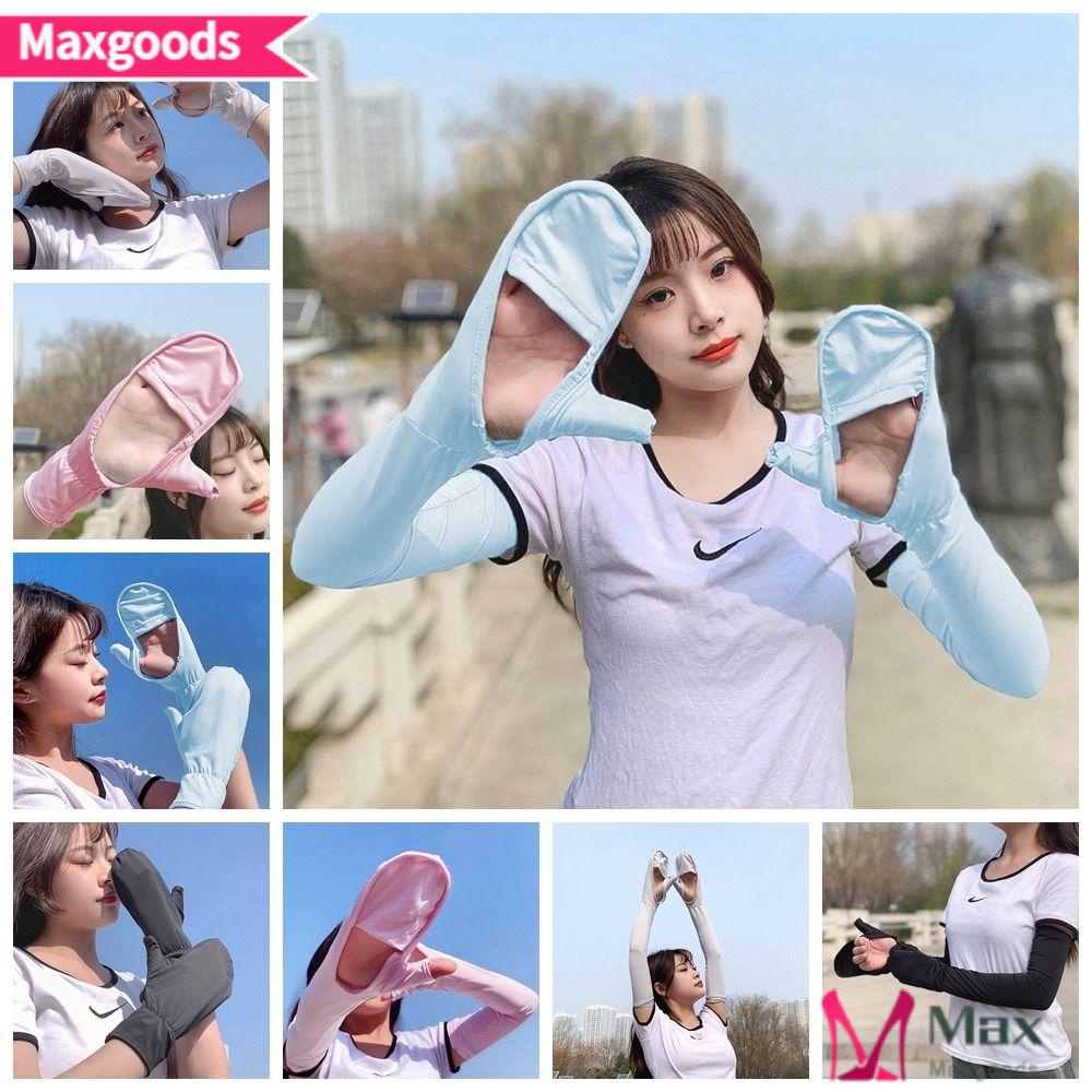 Găng Tay Dài Chống Nắng Tia UV Bảo Vệ An Toàn Khi Lái Xe