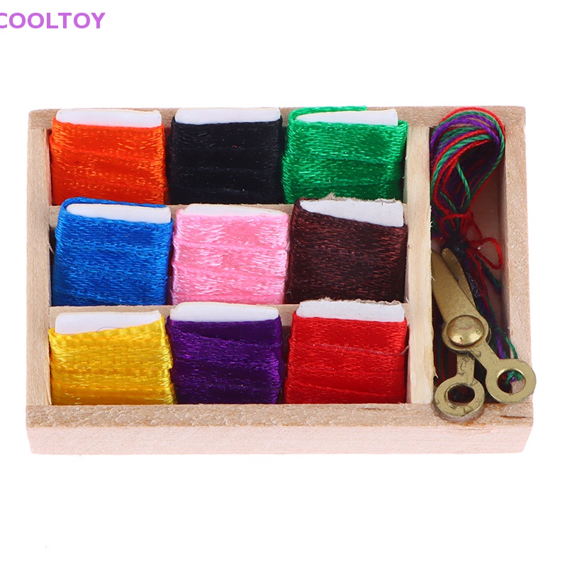 Cooltoy 1 Mô Hình Hộp Kéo May Vá Thu Nhỏ Trang Trí Nhà Búp Bê 1: 12
