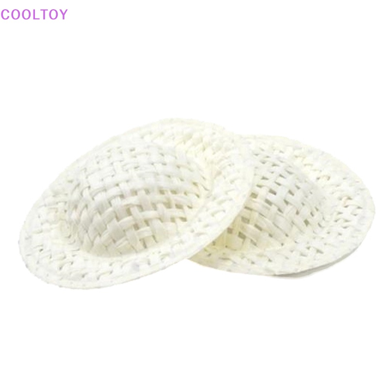 Set 10 Nón Rơm Mini 4cm Trang Trí Nhà Búp Bê