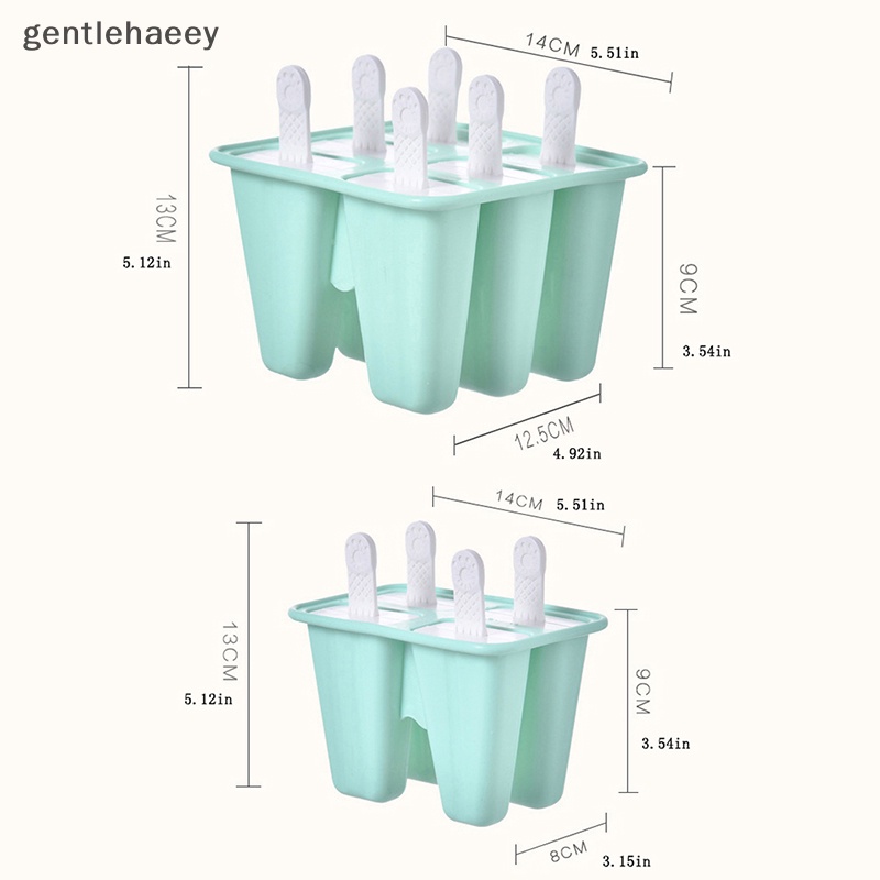 Khuôn Silicone Làm Kem Que 6 Lỗ Tiện Dụng