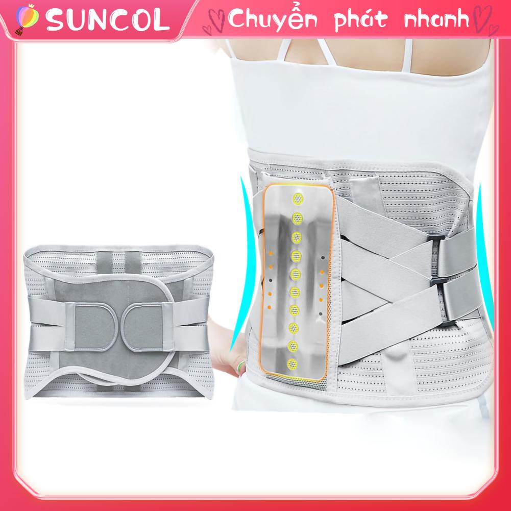Đai hỗ trợ thắt lưng Thoáng khí Nén công thái học Tự sưởi ấm Nẹp dưới cho nam giới Phụ nữ SUNCOL