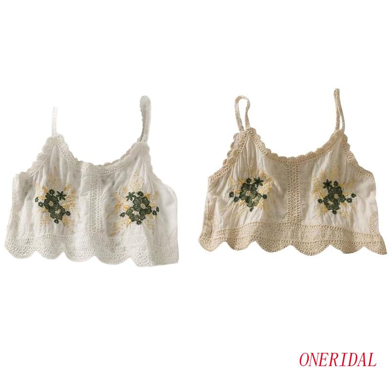 Áo Croptop Đan Len Thêu Quyến Rũ Thời Trang Mùa Hè Phong Cách Hàn Quốc Cho Nữ