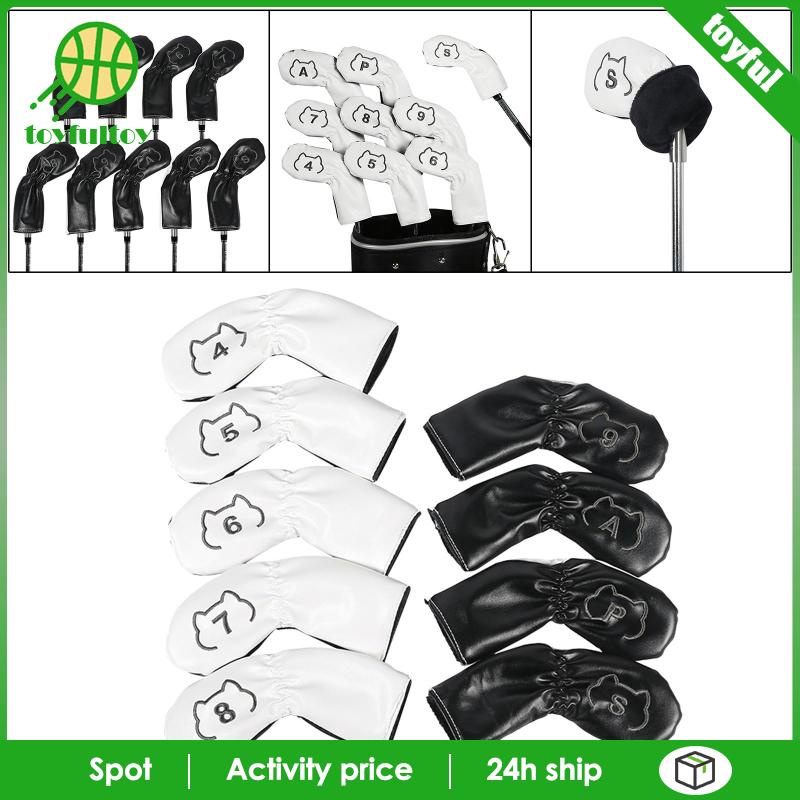 Set 9 Vỏ Bọc Đầu Gậy Đánh Golf Thể Thao Ngoài Trời