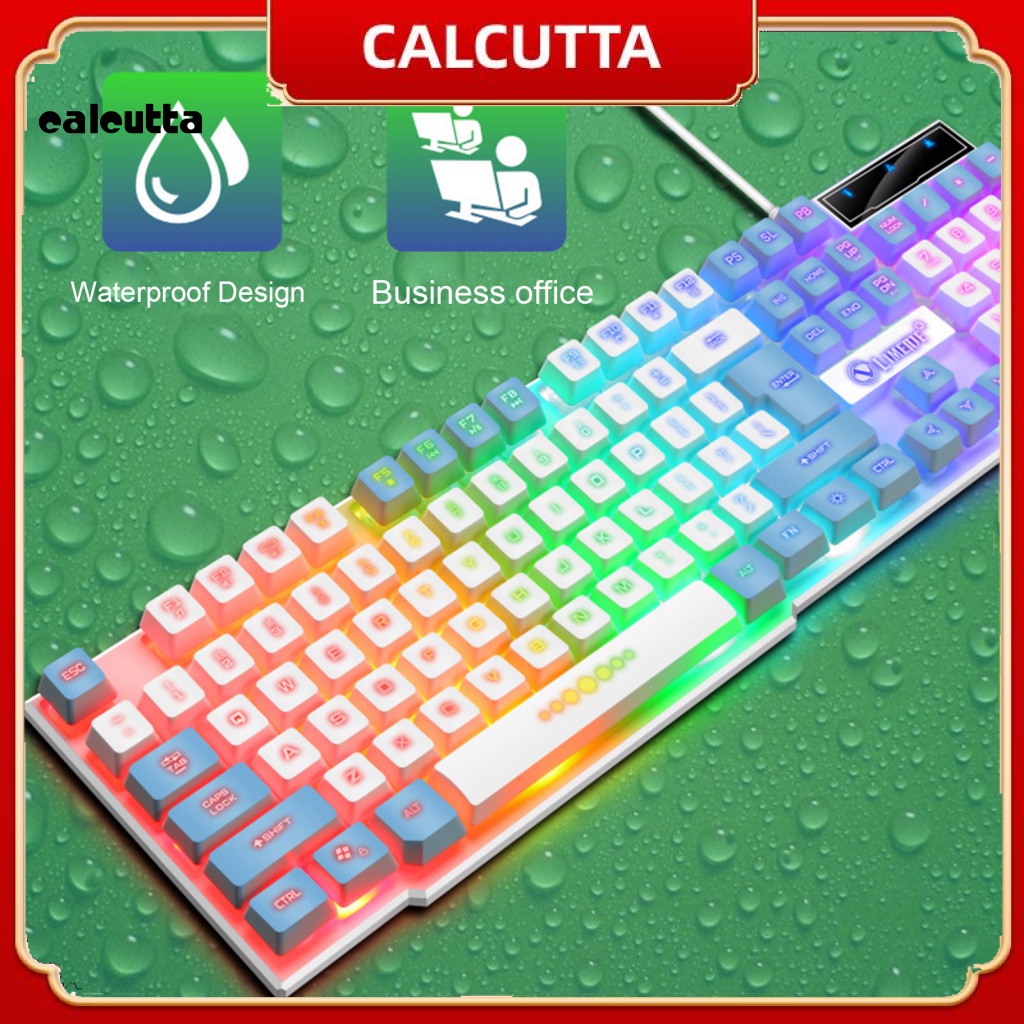 Bàn Phím + Chuột Chơi Game Có Dây Chống Trượt Bền Bỉ Dành Cho Văn Phòng / Laptop