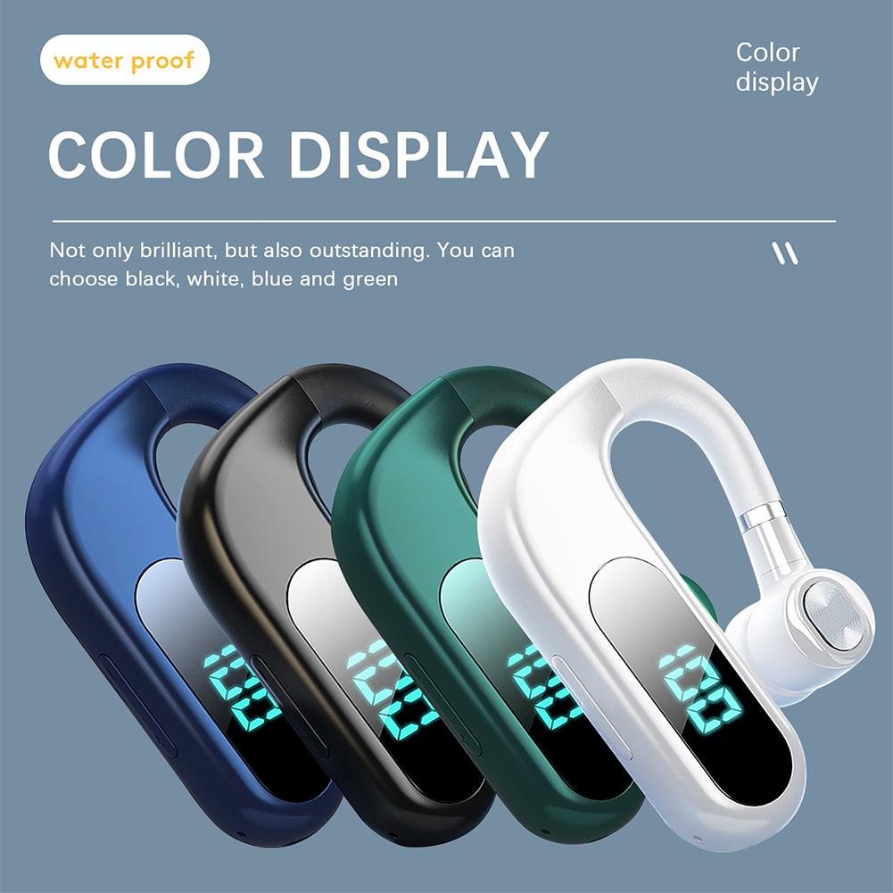 Tai Nghe Treo Vành Tai Bluetooth Không Dây V13 Chống Nước Giảm Tiếng Ồn Có Màn Hình Led