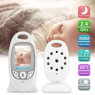 Video Bé Màn Hình Camera VB601 Không Dây Bé Gái 2 Chiều Nói Chuyện Tầm Nhìn Ban Đêm IR LED Bảo Vệ An Ninh Nhiệt Độ 8 Lullabies